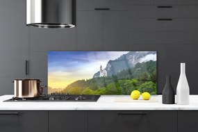 Panel Szklany do Kuchni Baśniowa Twierdza nad Przepaścią