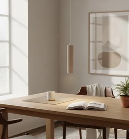 Wisząca lampa tuba nad wyspę taupe K1-N88