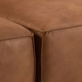 Koniakowa sofa z imitacji skóry 282 cm Fairfield Kentucky – Bonami Selection