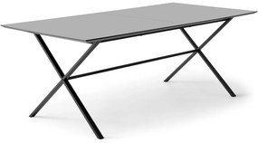 Antracytowy rozkładany stół 100x210 cm Meza – Hammel Furniture
