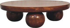 Artisan Furniture Solid Wood Stolik Chestnut Central Ball