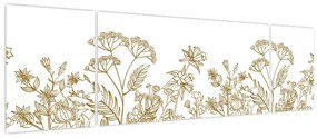 Obraz - Kwiaty polne (170x50 cm)