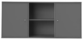 Antracytowa niska komoda wisząca 133x61 cm Mistral – Hammel Furniture