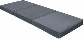 Materac 180/80 + Torba składany turystyczny tkanina Welur : Kolor tkaniny - VELVET - BL14, Rozmiar - 180/80/15, Typ tkaniny - Velvet