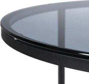 Zestaw Stolików Kawowych CARRERA MAX 60 cm/70 cm Szary/Czarny Nowoczesny