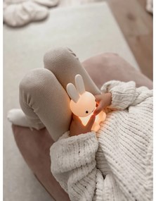 Jasnoróżowy dziecięcy worek do siedzenia Funny Bunny – The Brooklyn Kids