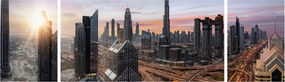 Obraz - Panorama Dubaju (170x50 cm)