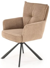 Krzesło tapicerowane K528 cappuccino obracane HALMAR