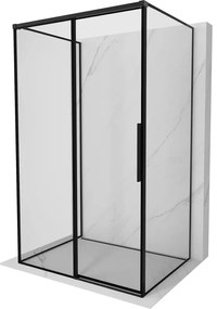 Mexen Rox-3S kabina prysznicowa 3-ścienna rozsuwana lewa 160 x 95 cm, czarna ramka, czarna - 8C2-160-095-70-70-3S-L