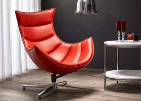 Tapicerowany fotel obrotowy Lux