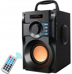 Głośnik bluetooth przenośny aux fm lcd subwoofer