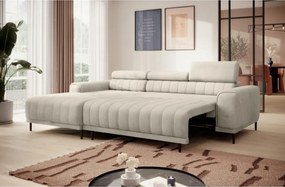 Narożnik CALDO S/MINI Lewostronny z funkcją spania wolnostojący w tkaninie RUN AGAIN 01 WERSAL