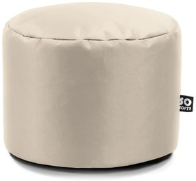 Beżowy dziecięcy worek do siedzenia z imitacji skóry Dot M – So Soft?