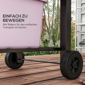 Outsunny Grill węglowy BBQ Smoker z regulowanym basenem węglowym, bocznymi półkami, 124 x 66 x 112 cm, Czarny