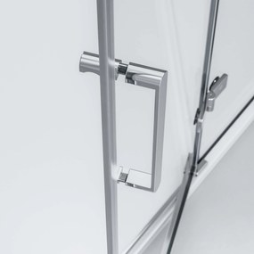 Drzwi prysznicowe uchylne na panelu stałym NT403
