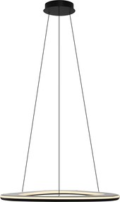 Designerska lampa wisząca czarna z 3-stopniową regulacją ściemniania - Organico