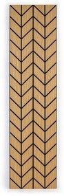 Panel akustyczny, 2400 x 600 mm, 5 szt., dąb Hamilton