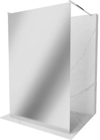 Mexen Kioto ścianka prysznicowa wolnostojąca 120 x 200 cm, lustro 8 mm, chrom - 800-120-002-01-50