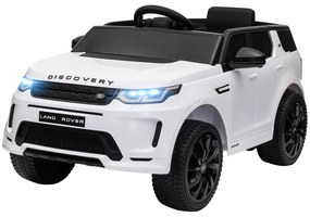 AIYAPLAY Elektryczny samochód dla dzieci, 12V pojazd dziecięcy z pilotem, oświetleniem LED, muzyką i klaksonem, 3-6 lat, Biały