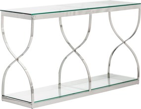 Konsola Dubai silver 140x40x80