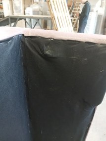 Promocja Różowa rozkładana sofa narożna ZENA, dwustronna druga jakość