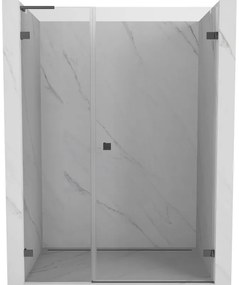 Mexen Lunar-B L drzwi prysznicowe uchylne prawe 130 cm, transparent, gun metal - 832SL-130-050-95-00-P