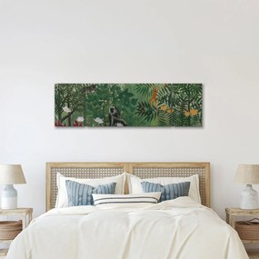 Obraz - Henri Rousseau, Tropical Forest with Monkeys, reprodukcje (170x50 cm)