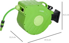 Altana ogrodowa Outsunny z markizą przeciwsłoneczną i składanym dachem ochrona UV 3x25m | Aosom PL