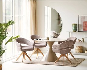 Okrągły stół z ceramicznym blatem ø 120 cm Annecy – House Nordic