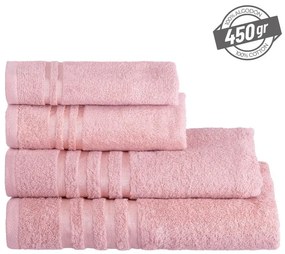 Różowy bawełniany ręcznik frotte 50x100 cm Simple – Casa Selección