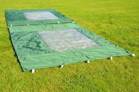 Pawilon ogrodowy Profi rozkładany 3 x 3 m - zielony 2 ściany