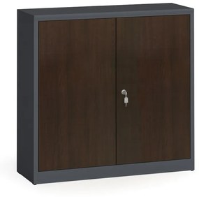 Alfa 3 Szafy spawane z laminowanymi drzwiami, 1150 x 1200 x 400 mm, RAL 7016/wenge