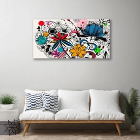 Obraz na płótnie Dynamiczna Kompozycja Kolorów