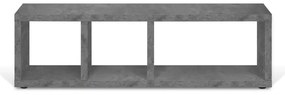 Szara szafka pod TV w dekorze betonu 150x45 cm Berlin – TemaHome