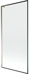 Mexen Next L parawan nawannowy 1-skrzydłowy 90 x 150 cm, czarny wzór, złoty - 895-090-000-03-70-50