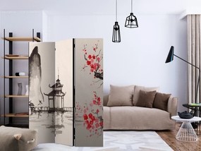 Parawan dwustronny Orient 135x172 cm 3-częściowy beżowy ARTGEIST B