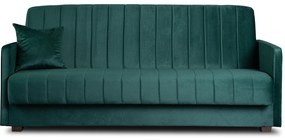 Sofa z Funkcją Spania PORTO Wersalka Rozkładana Dwuosobowa Zielona Nowoczesna do Salonu
