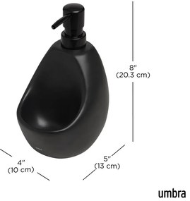 Czarny ceramiczny dozownik do mydła 590 ml Joey – Umbra