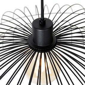 Inteligentna lampa wisząca czarna 66 cm z WiFi G95 - Pua
