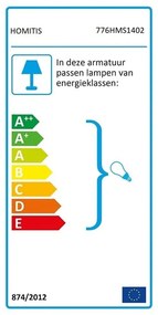 Drewniana lampa stojąca z białym materiałowym kloszem Homitis Giorno