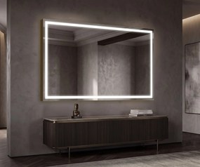 Lustro Ścienne do Salonu Podświetlane LED L49
