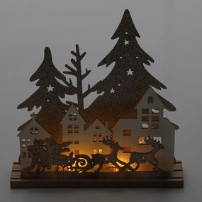 Świąteczna lampa stołowa LED,20 cm