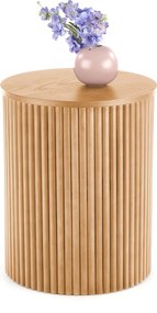 Stolik kawowy okrągły Tamis 40 cm - naturalny