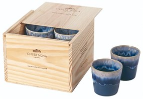 Niebieskie kamionkowe filiżanki zestaw 8 szt. na espresso 210 ml Grespresso – Costa Nova