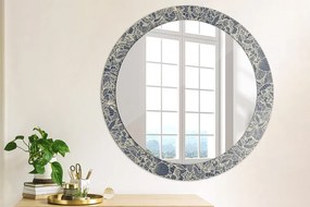 Lustro dekoracyjne okrągłe Kwiaty