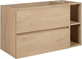 Meble łazienkowe 100 cm + TOP, Kolor: Dąb Jasny, 100 x 60,7 x 46 cm