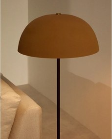 Lampa stojąca w kolorze terakoty z metalowym kloszem (wysokość 140 cm) Nibla – Kave Home