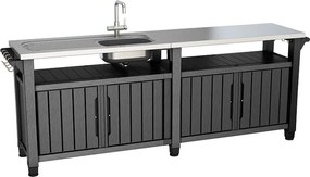 Szafka ogrodowa Unity Chef, grafit, 237 cm