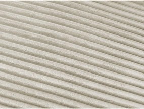 Beżowa sztruksowa sofa do spania/rozkładana 240 cm Hugo – Bobochic Paris