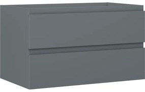 Mexen Orio szafka łazienkowa podumywalkowa 80 cm, 2 szuflady, grafit mat - 91A10-08047-2-BFF66